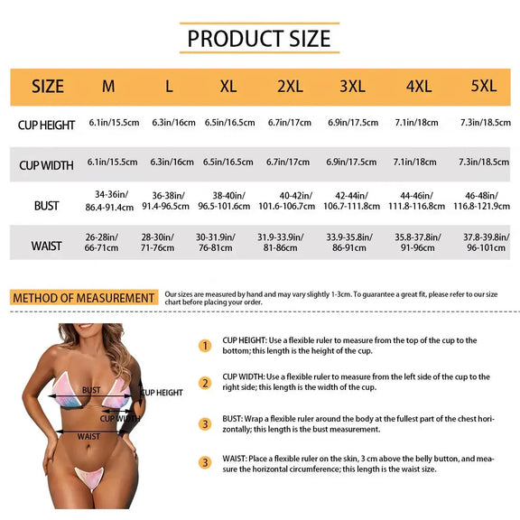 Bikini with Transparent Straps | Celestial Gradient Bikini TRIPPY