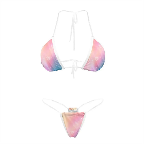 Bikini with Transparent Straps | Celestial Gradient Bikini TRIPPY